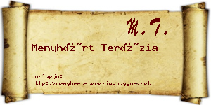 Menyhért Terézia névjegykártya