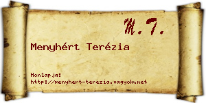 Menyhért Terézia névjegykártya