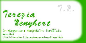 terezia menyhert business card